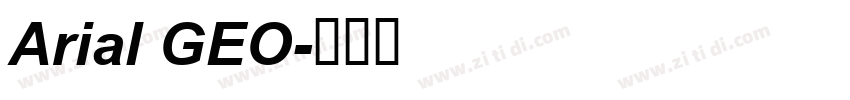 Arial GEO字体转换